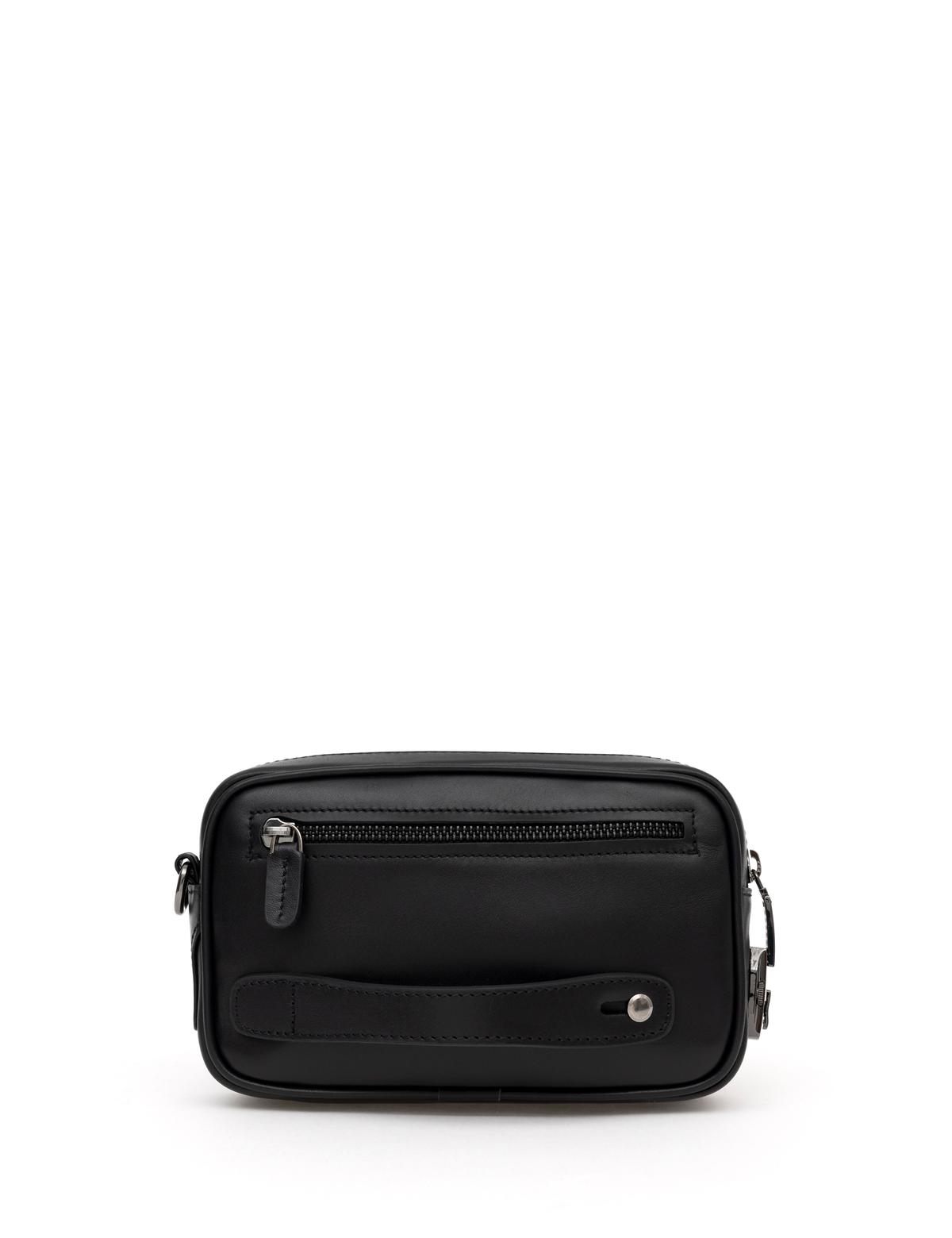 Erkek Siyah Deri El Çantası - 50286469002