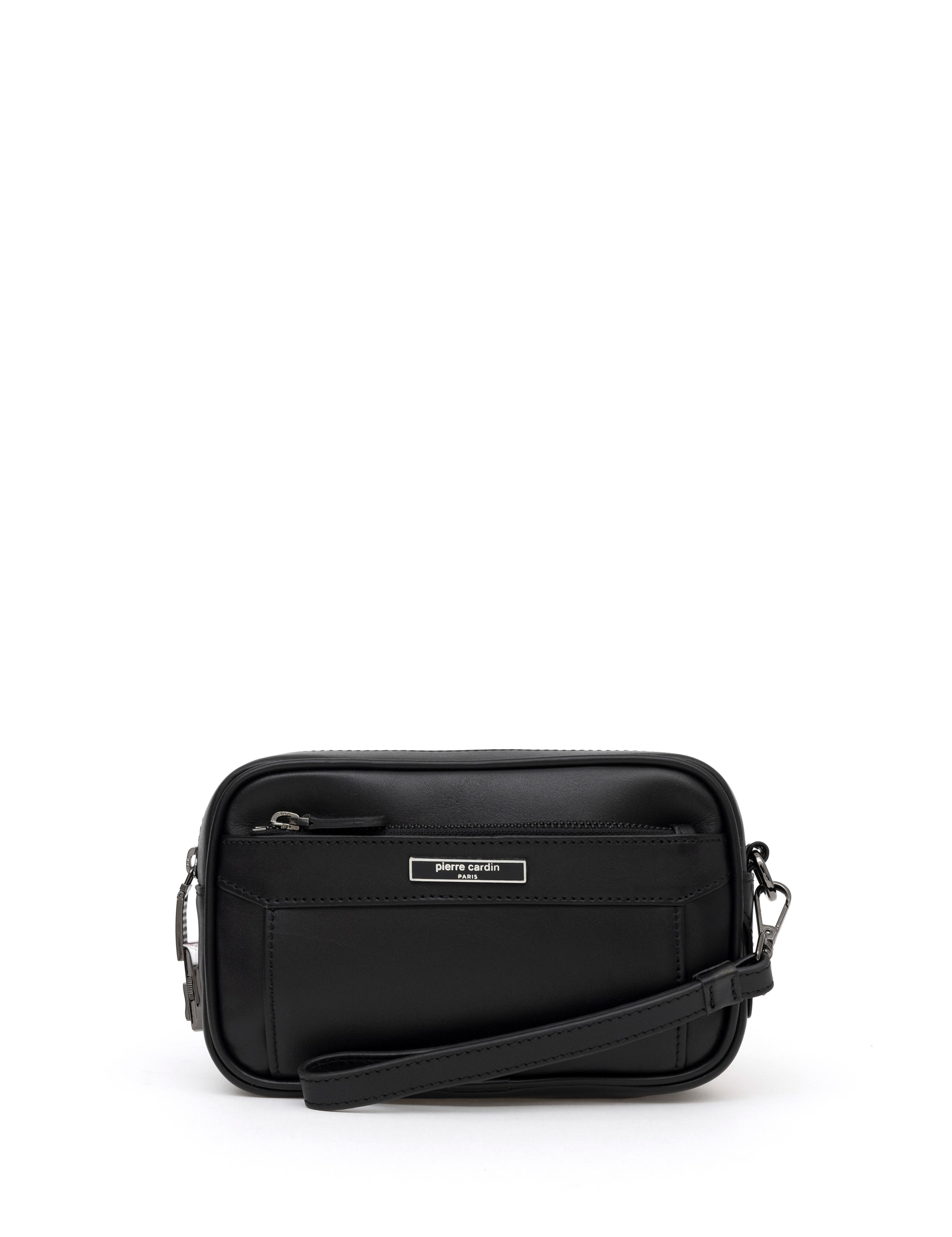 Erkek Siyah Deri El Çantası