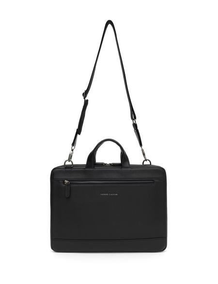 Erkek %100 Deri Siyah Evrak Çantası - 50288758003