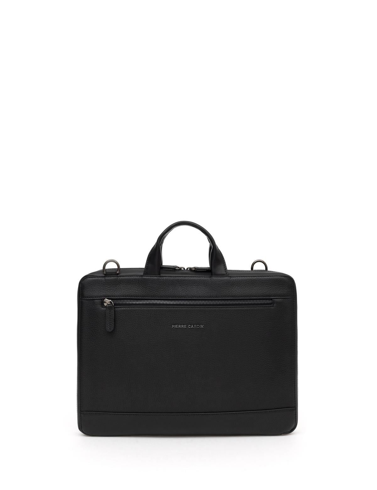 Erkek %100 Deri Siyah Evrak Çantası - 50288758003