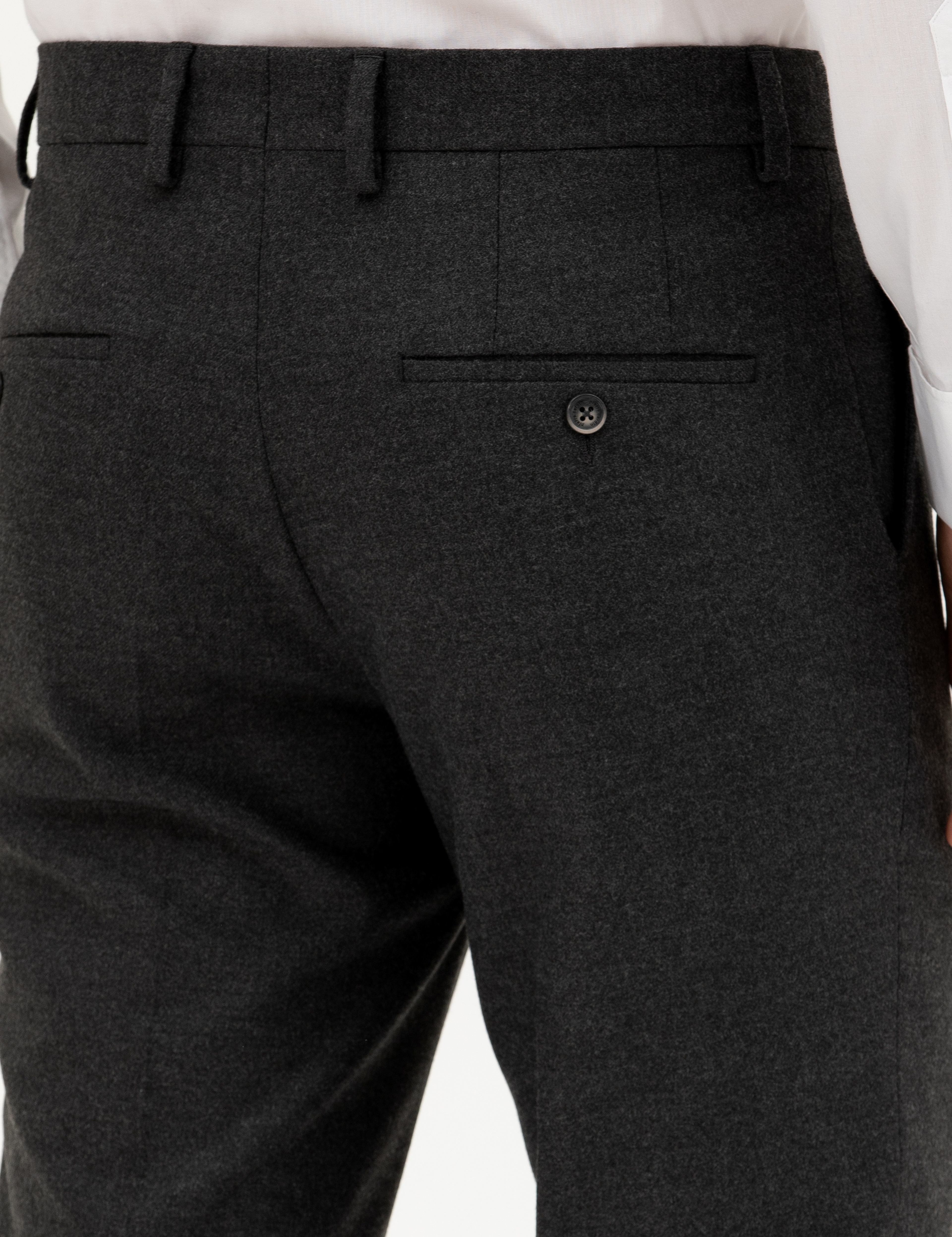 Antrasit Slim Fit Kumaş Pantolon - Image 7