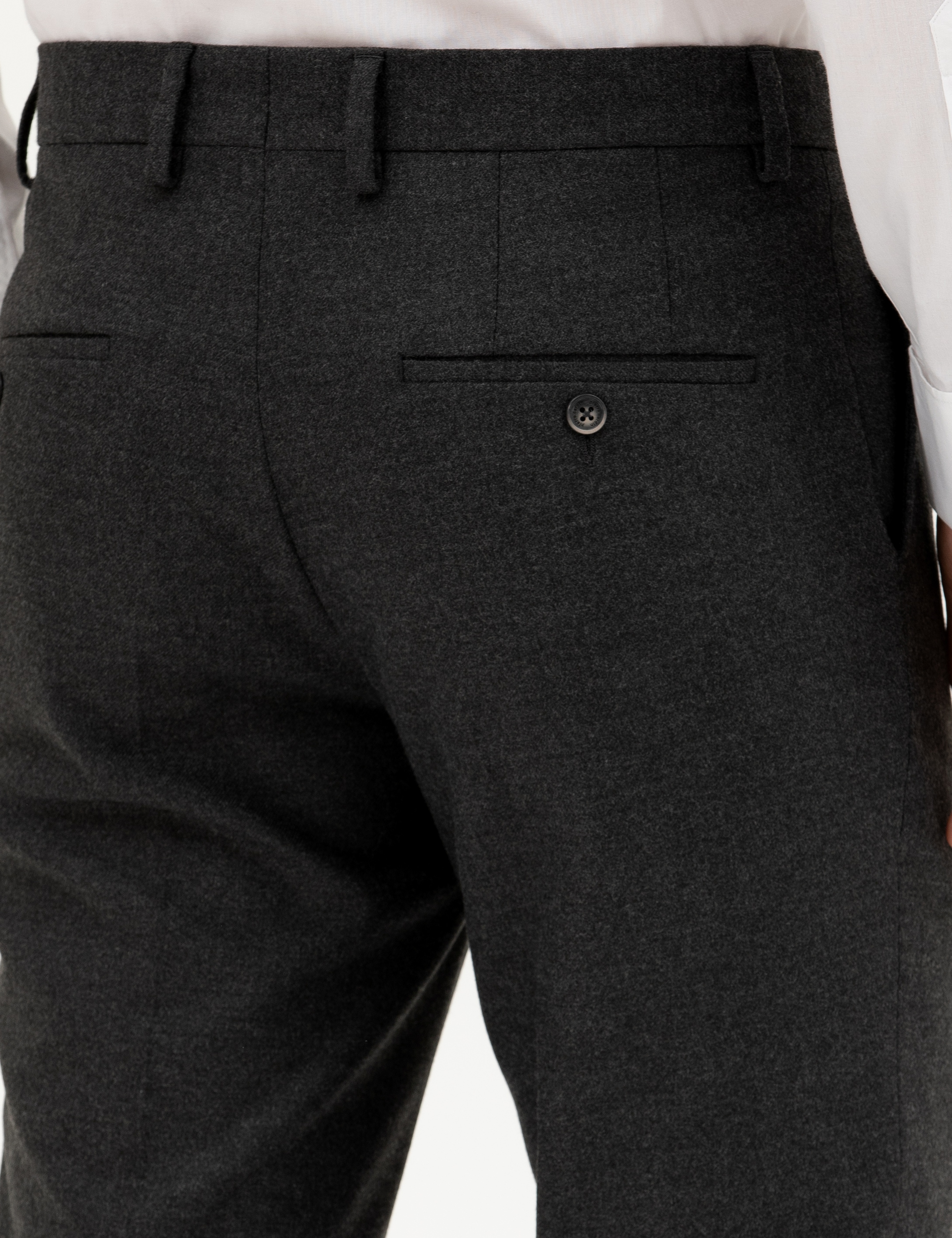Antrasit Slim Fit Kumaş Pantolon