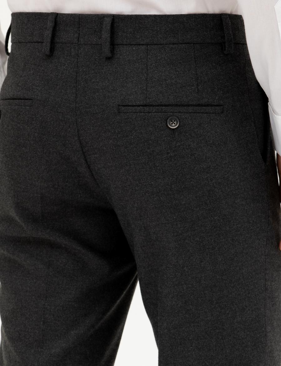 Antrasit Slim Fit Kumaş Pantolon