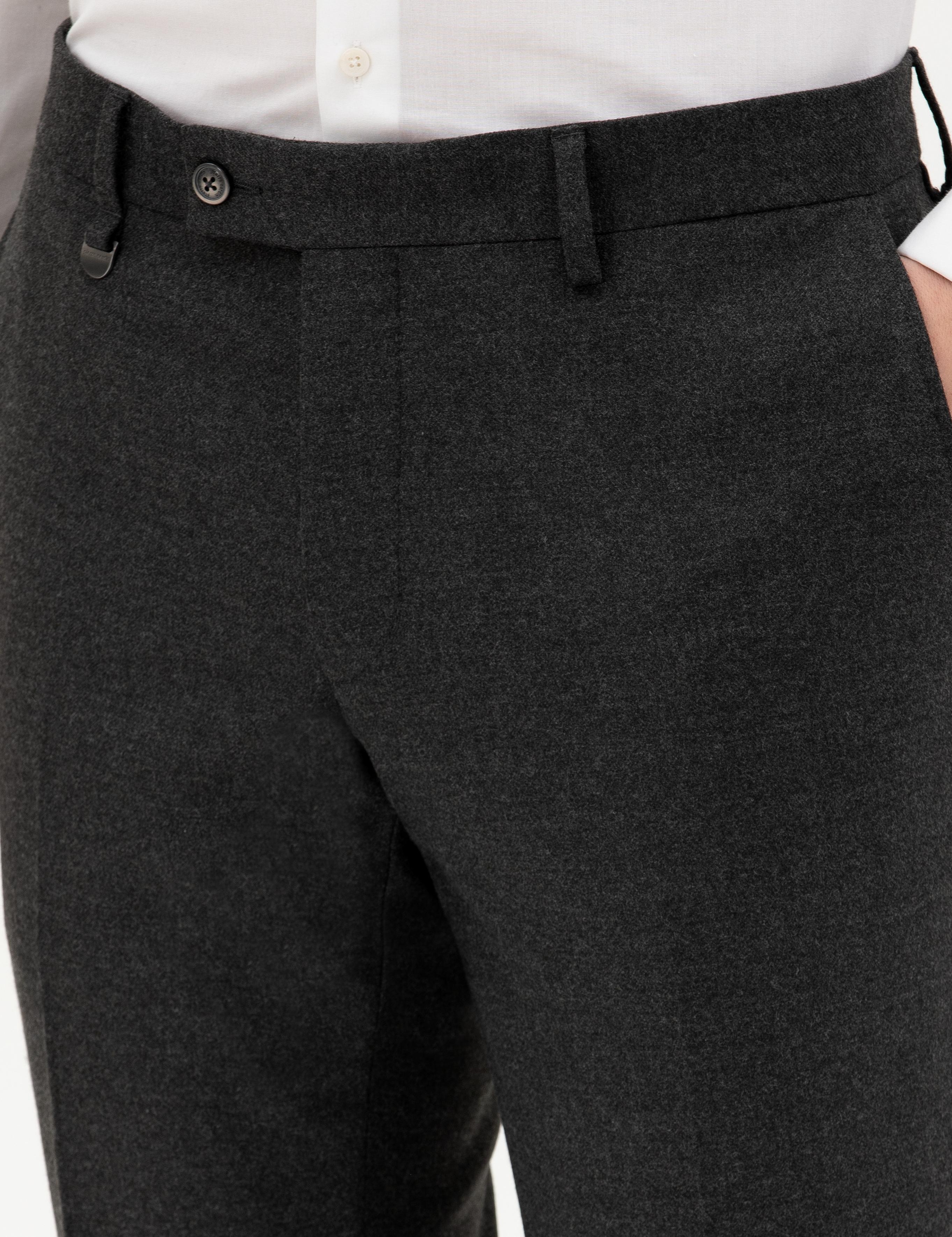 Antrasit Slim Fit Kumaş Pantolon