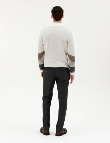Antrasit Slim Fit Kumaş Pantolon