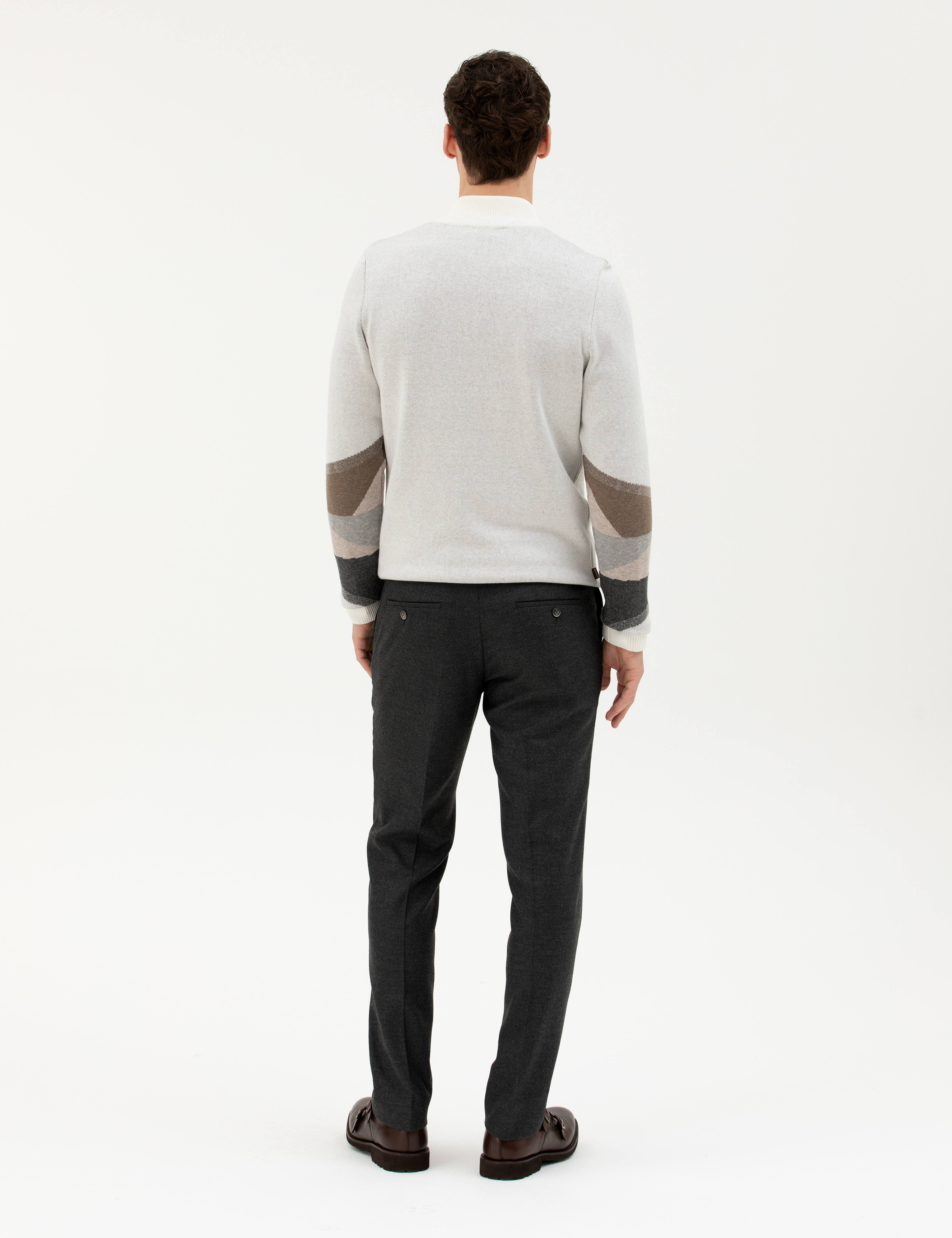 Antrasit Slim Fit Kumaş Pantolon