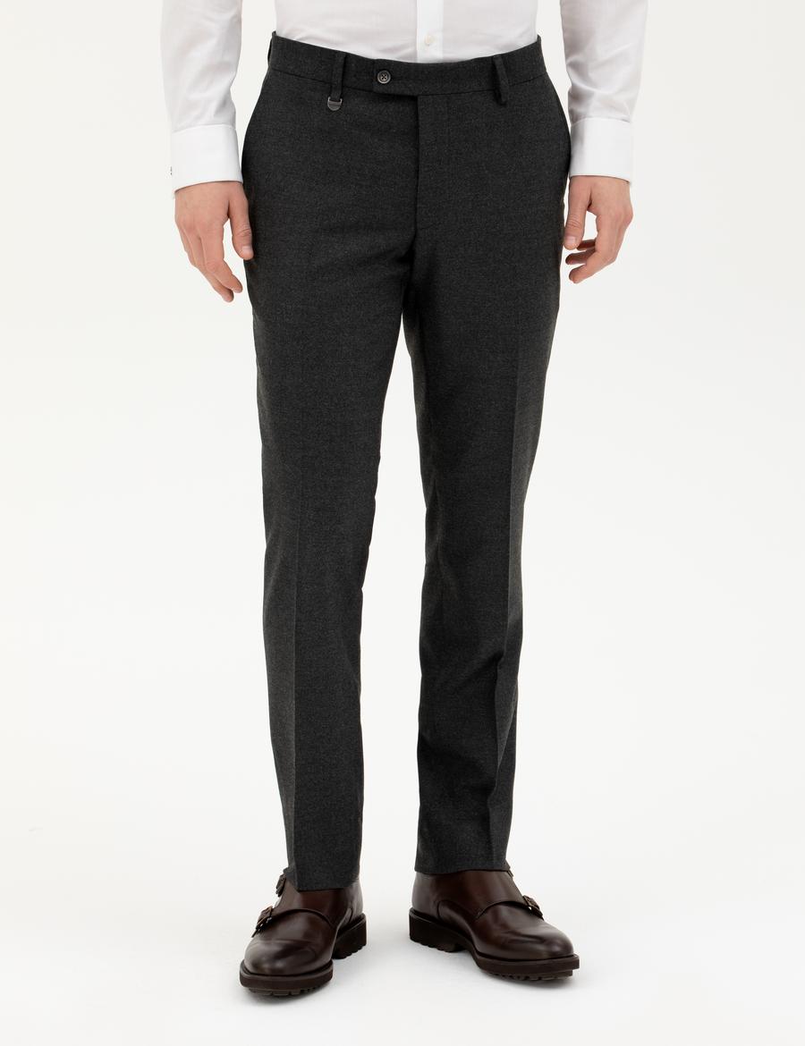 Antrasit Slim Fit Kumaş Pantolon