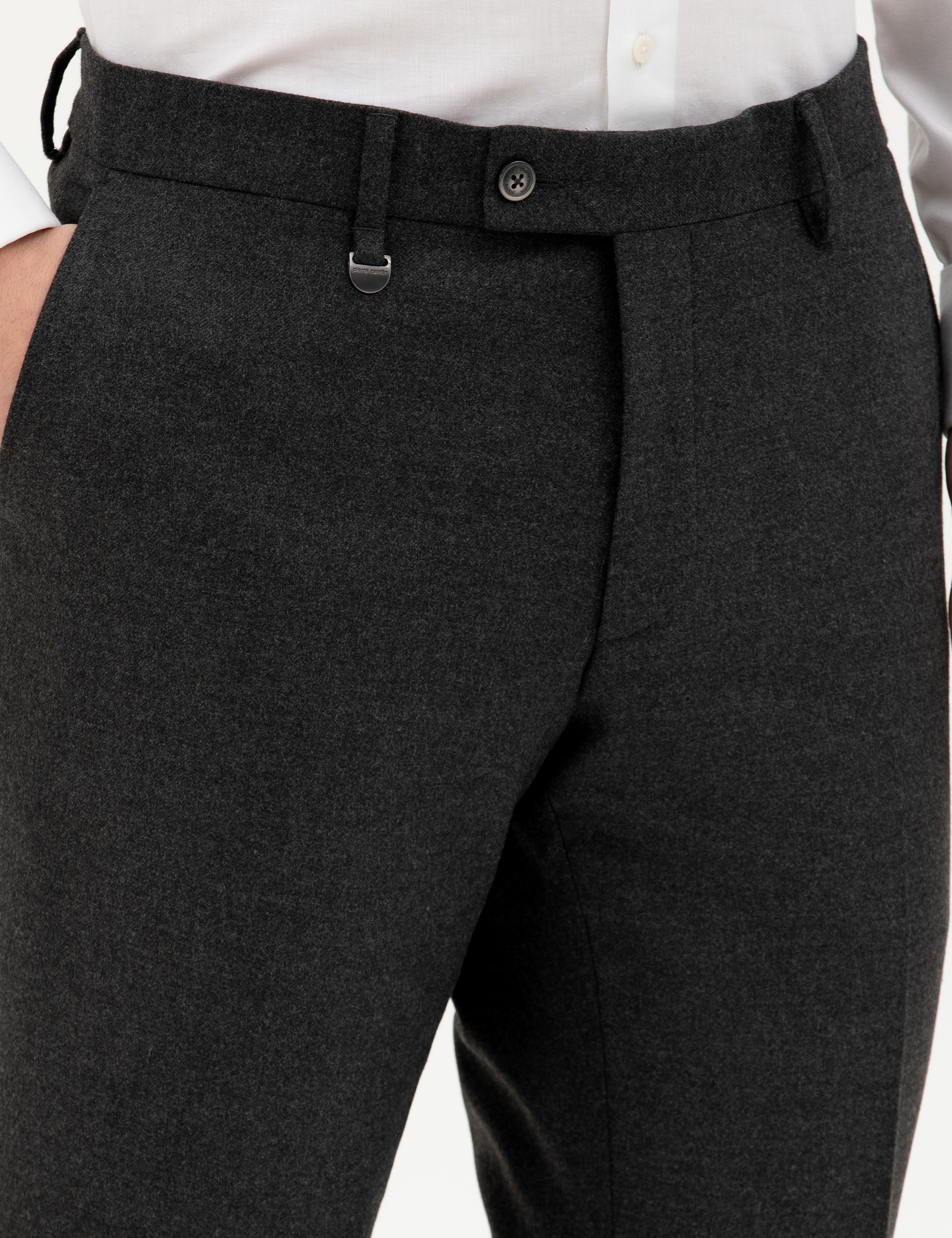 Antrasit Slim Fit Kumaş Pantolon - Image 5