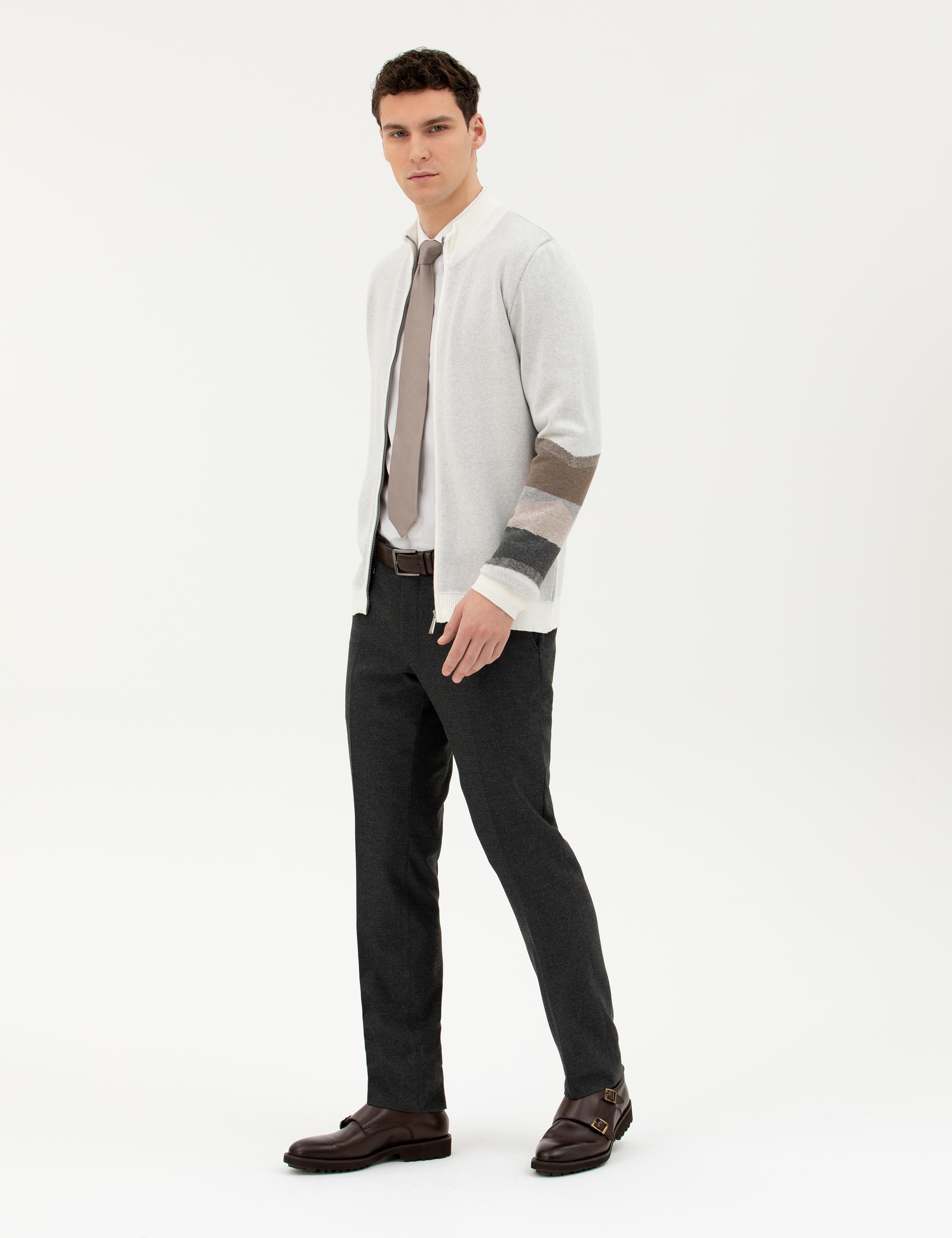 Antrasit Slim Fit Kumaş Pantolon