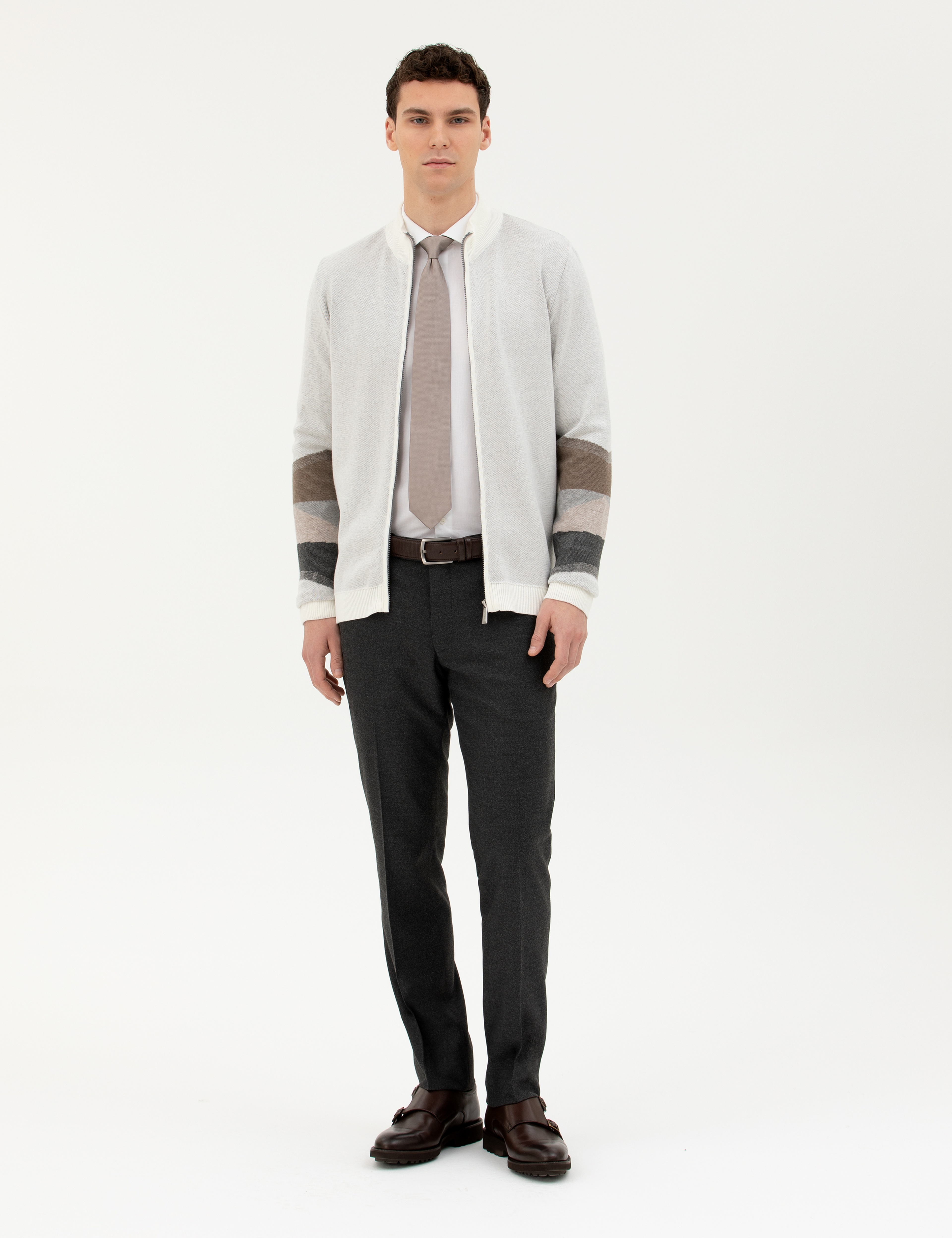 Antrasit Slim Fit Kumaş Pantolon - Image 1