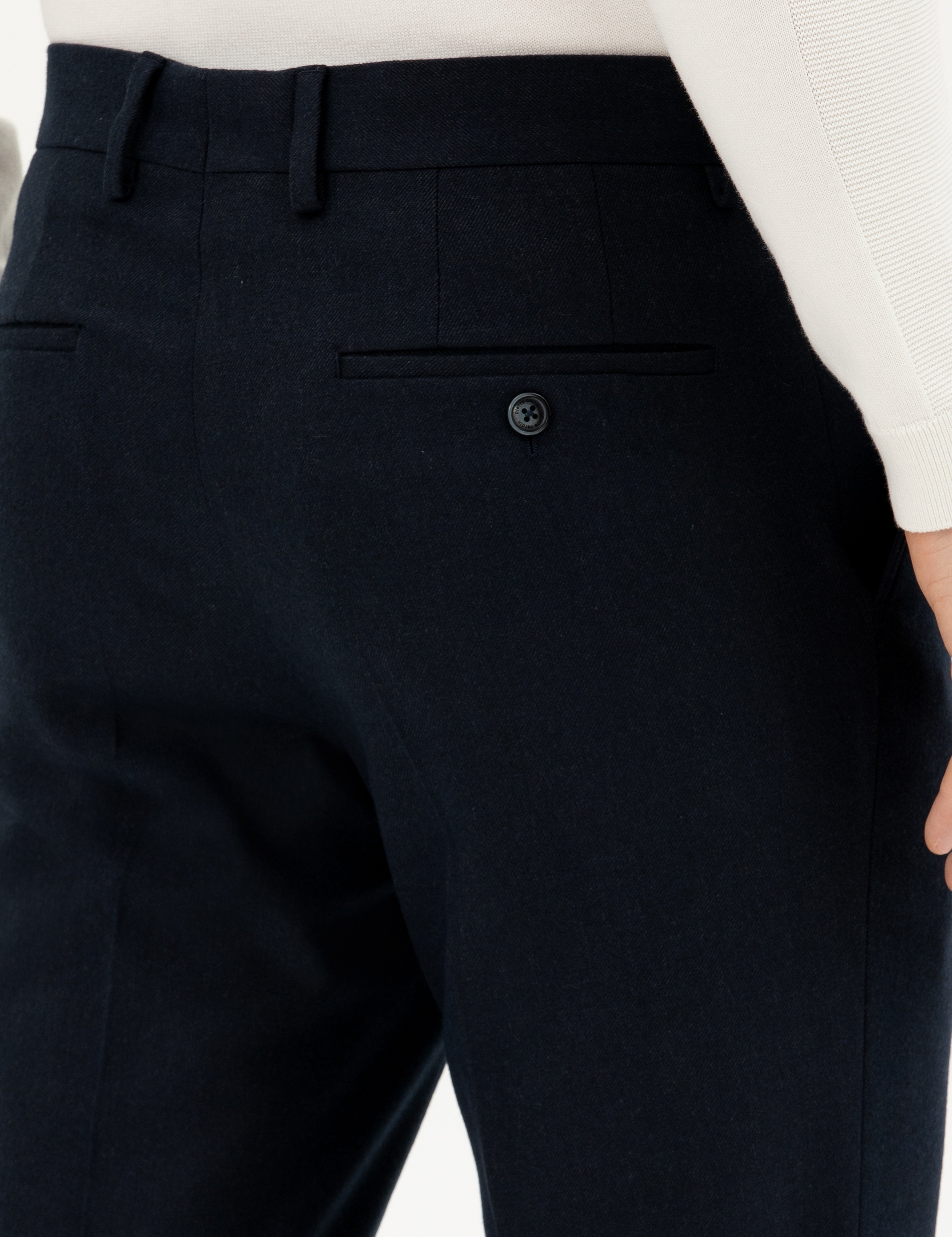 Lacivert Slim Fit Kumaş Pantolon - Image 7