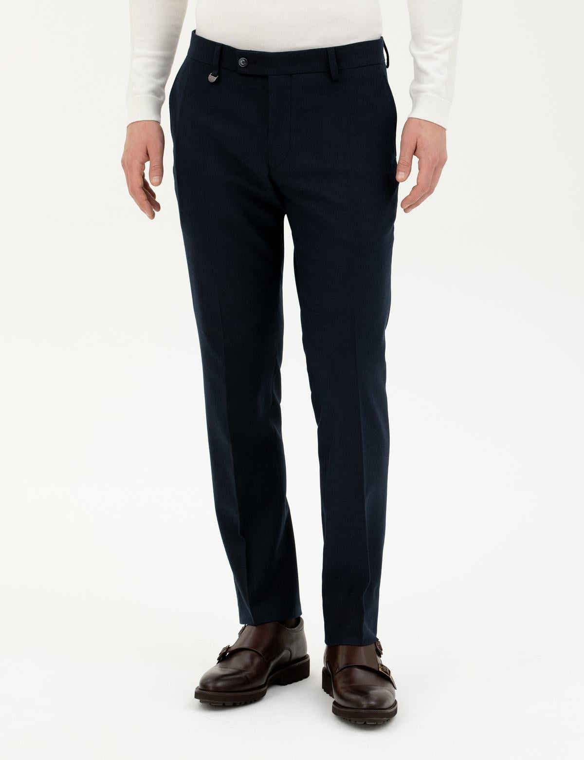 Lacivert Slim Fit Kumaş Pantolon - 50293433039