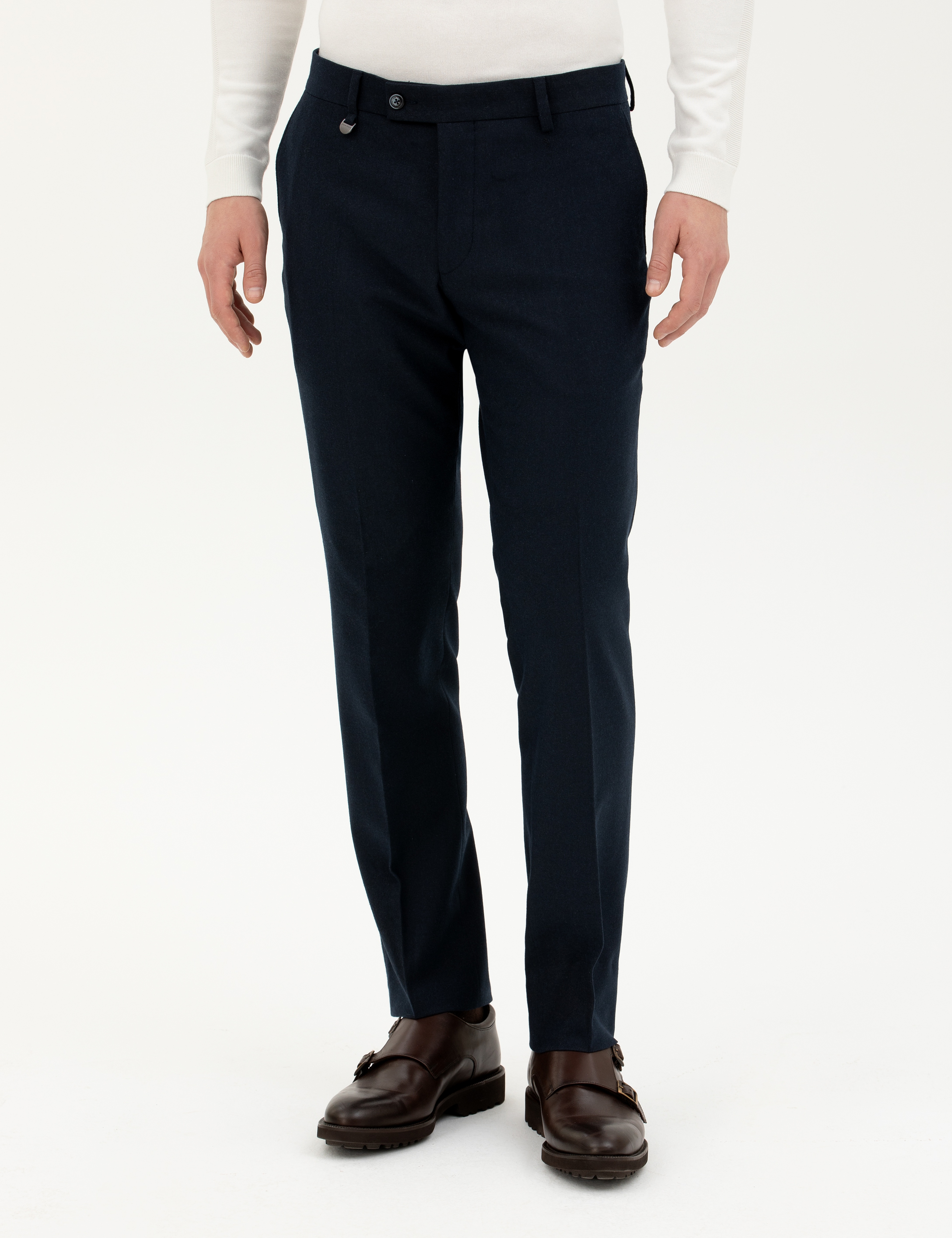 Lacivert Slim Fit Kumaş Pantolon