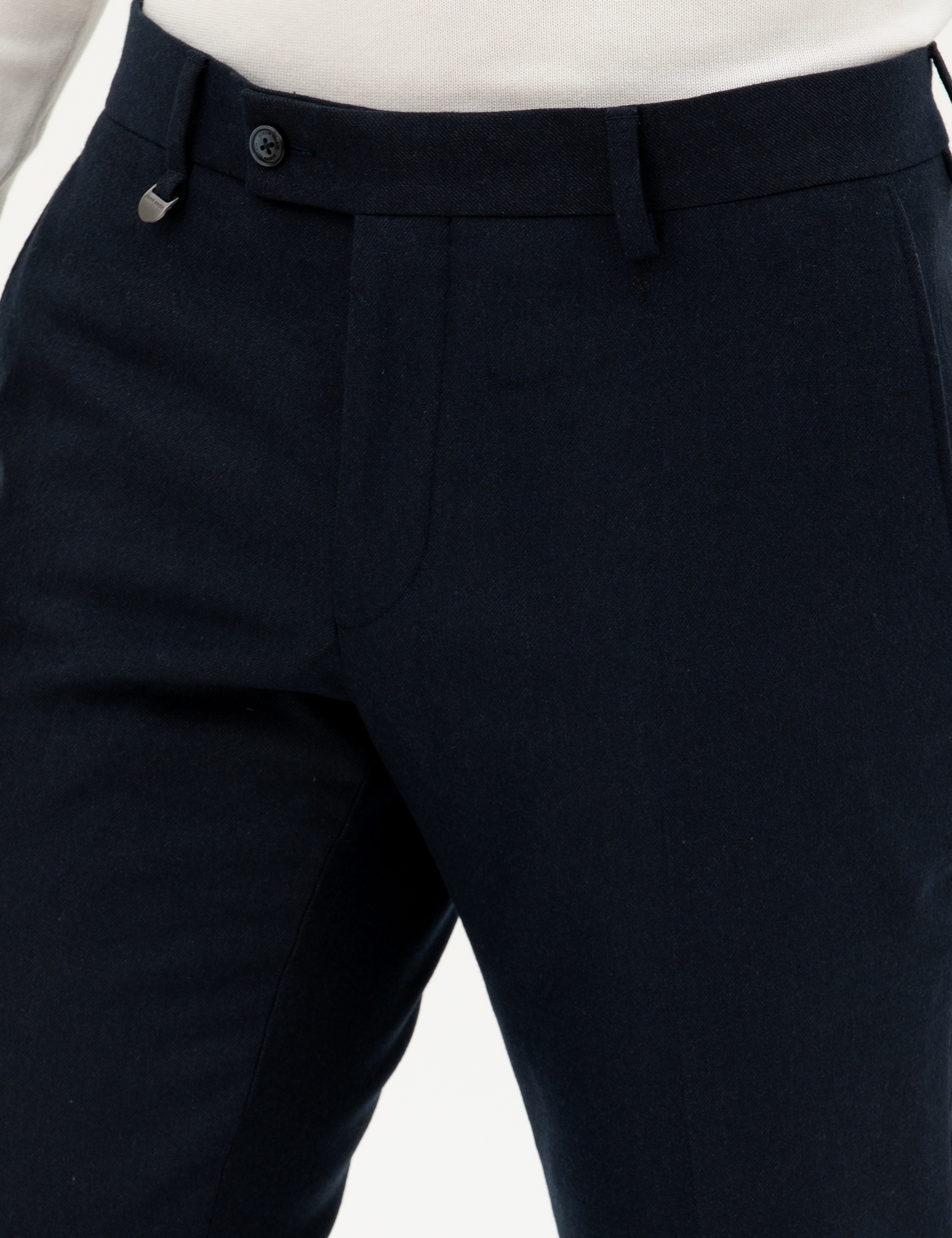 Lacivert Slim Fit Kumaş Pantolon - Image 6