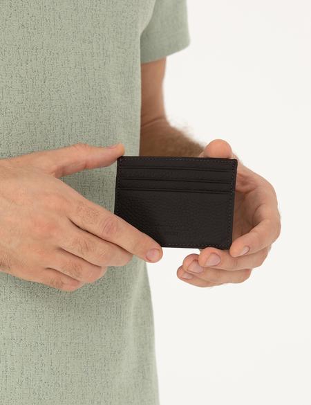 Erkek Kahverengi Deri Kartlık - 50292373001