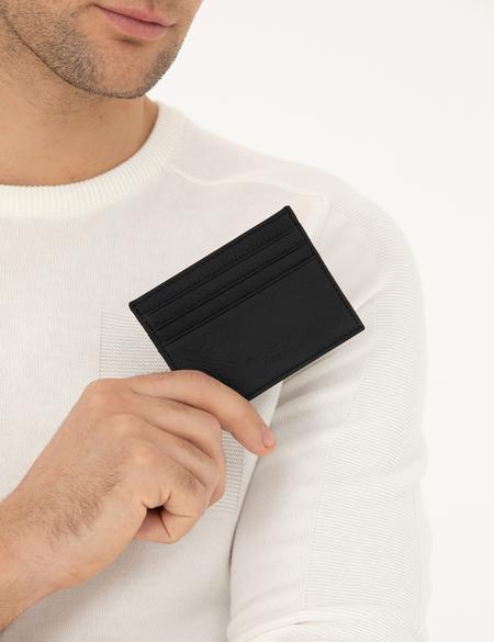 Erkek Siyah Deri Kartlık - 50292373002