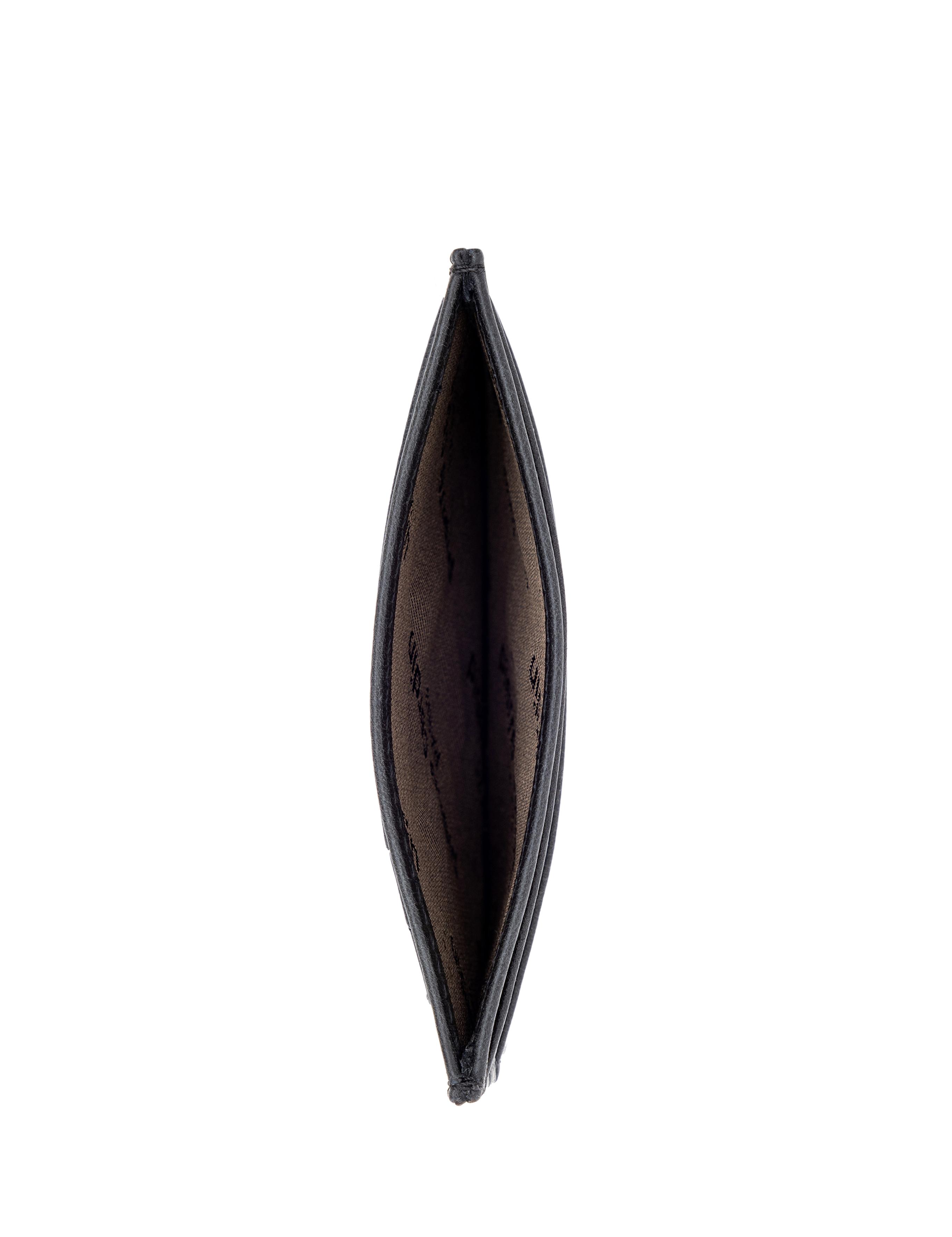 Erkek Siyah Deri Kartlık