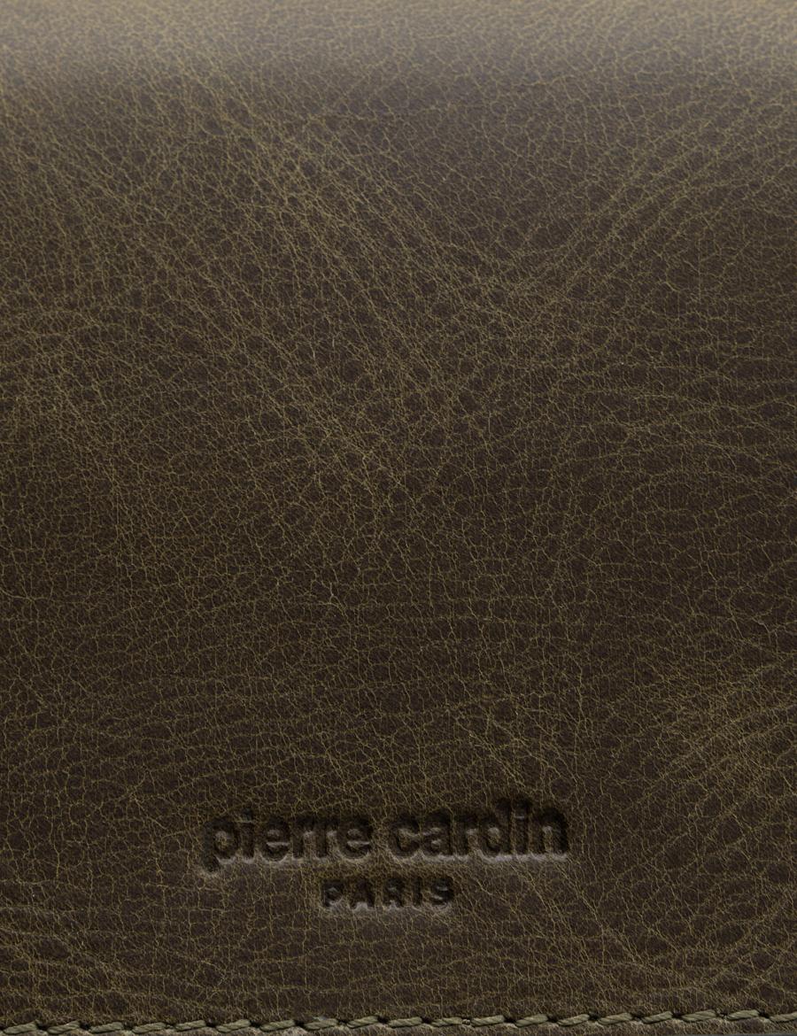 Erkek Haki Deri Kartlık