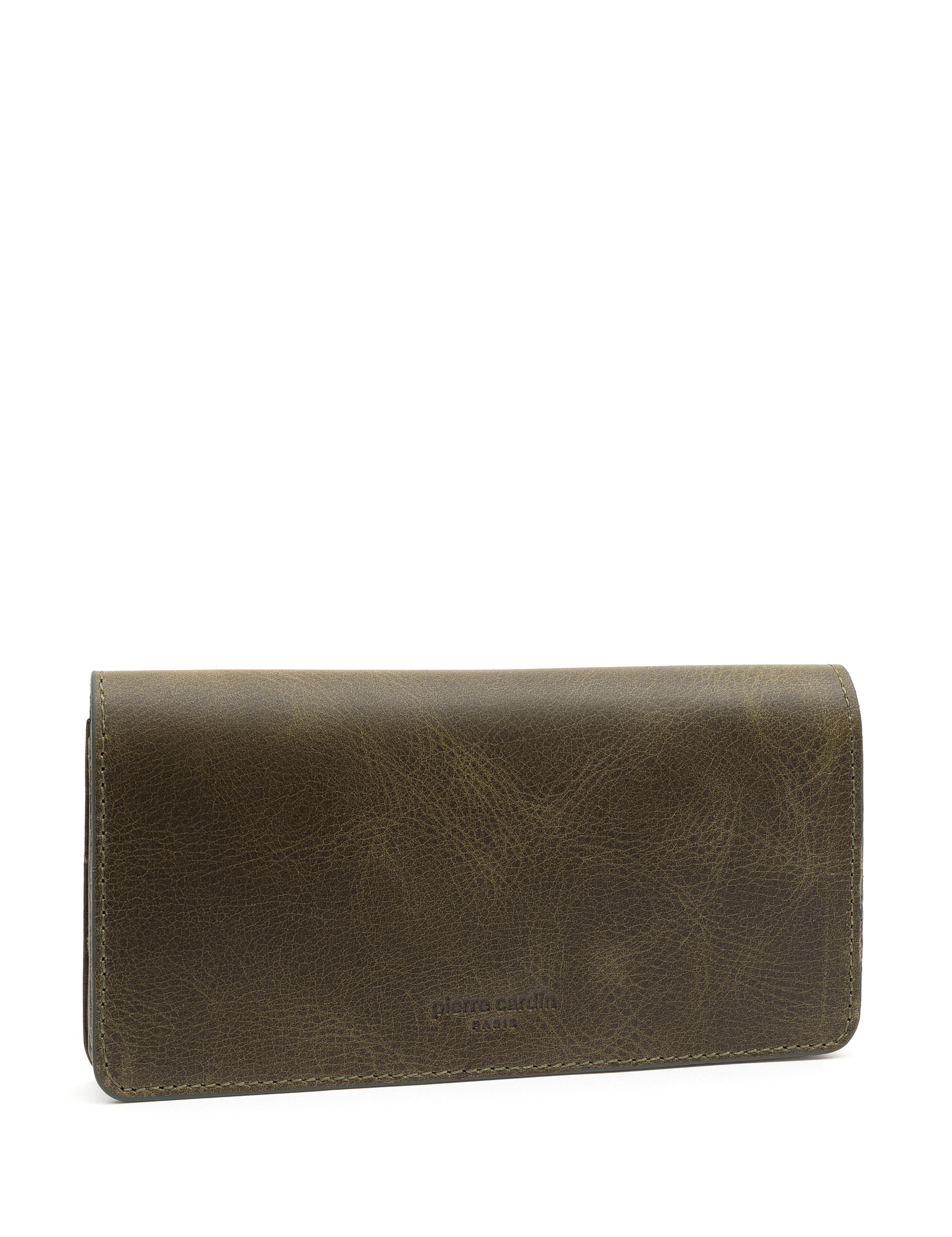 Erkek Haki Deri Kartlık