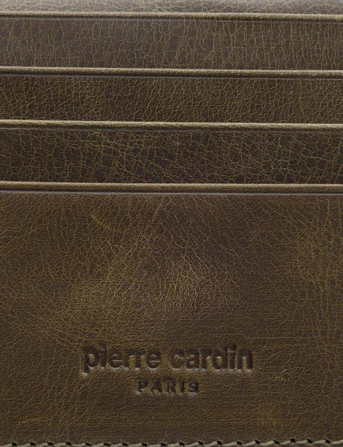 Erkek Haki Deri Cüzdan - 50292376001