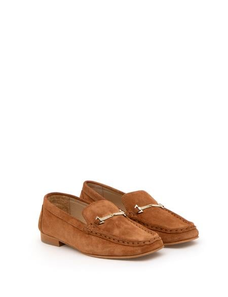 Taba Süet Deri Loafer - 50286510042