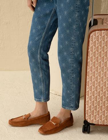 Taba Süet Deri Loafer