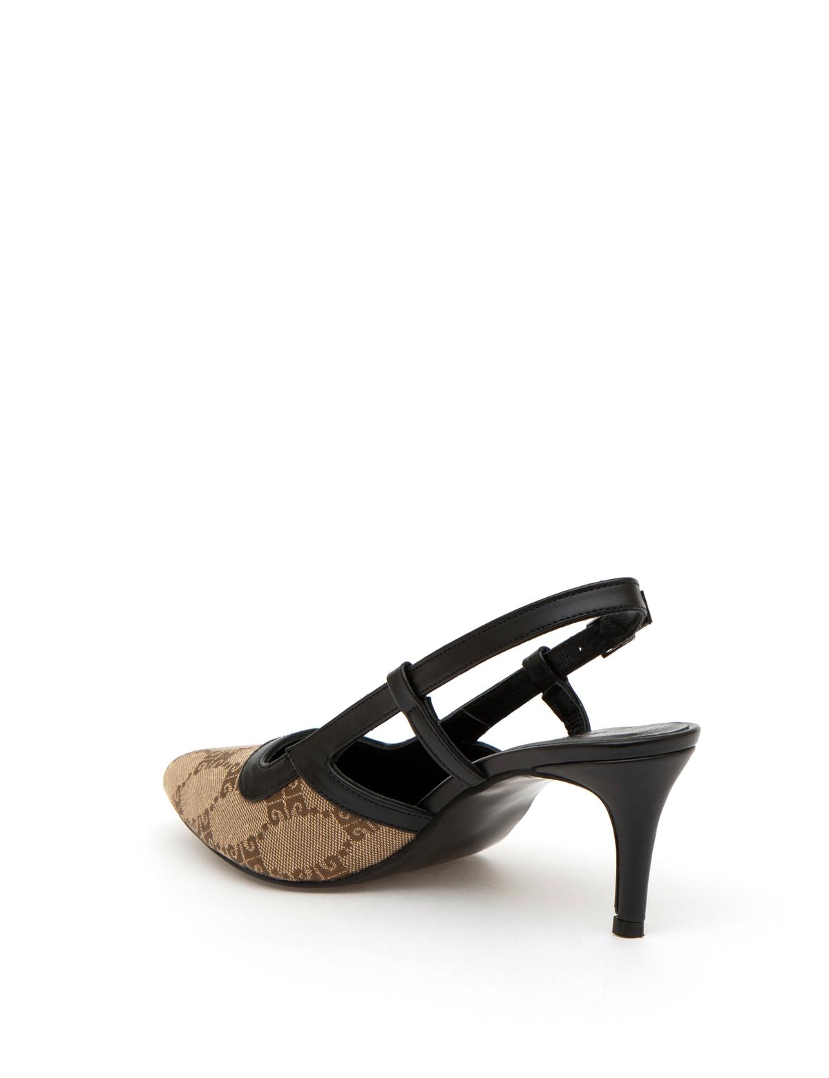 Siyah Topuklu Ayakkabı - 50287508002