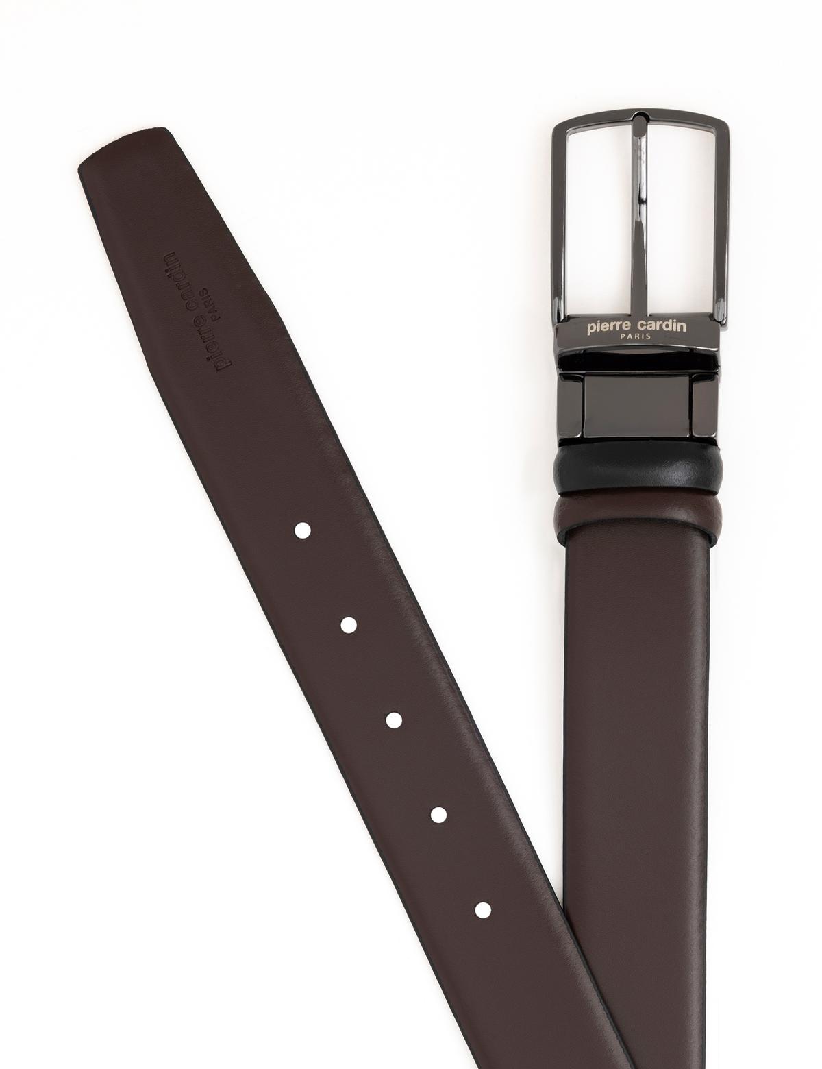 Siyah Çift Taraflı Kemer - 50294386002