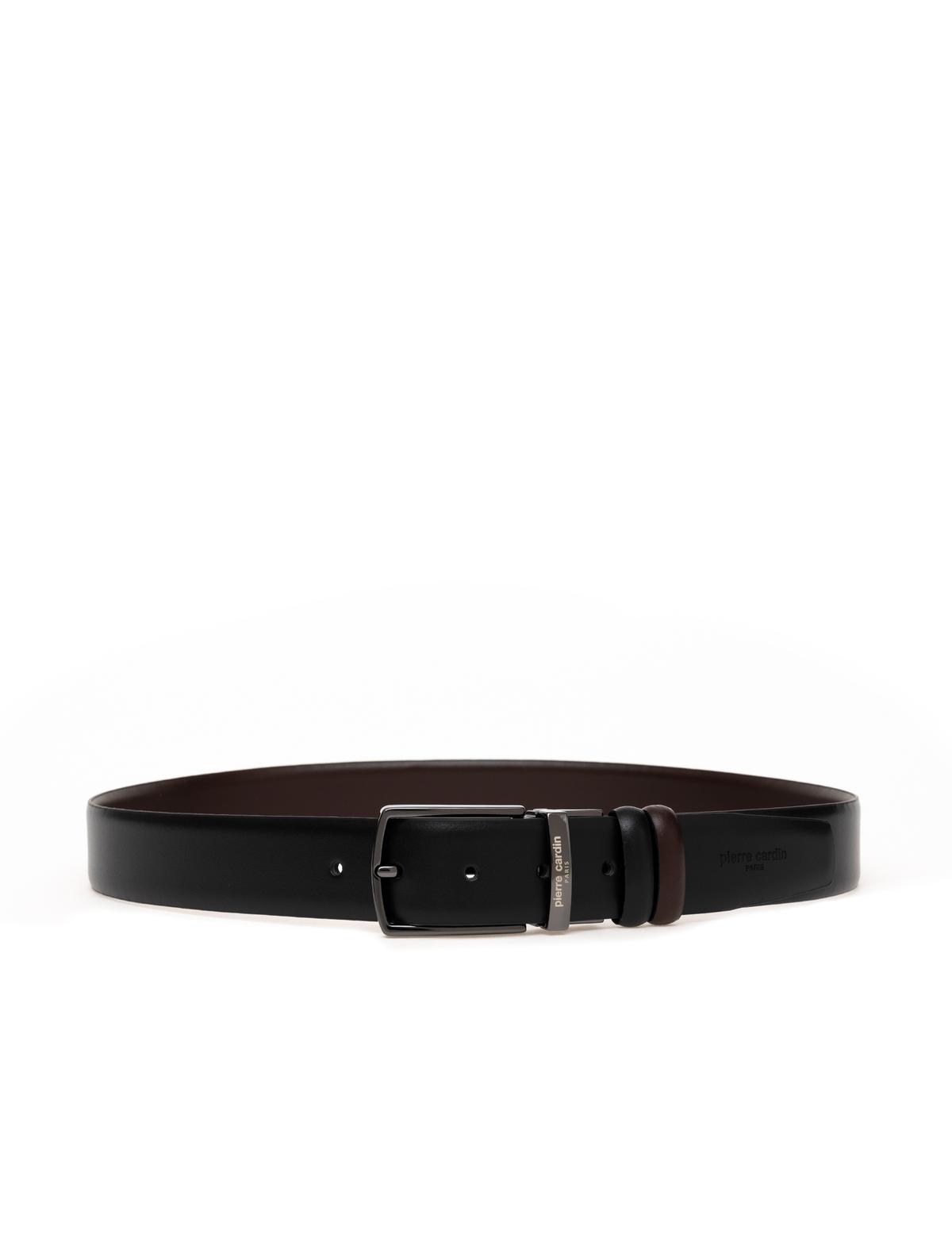 Siyah Çift Taraflı Kemer - 50294386002