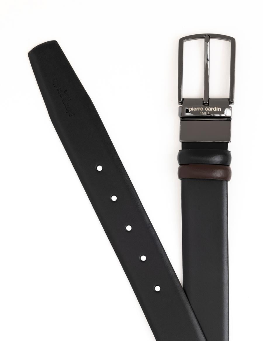 Siyah Çift Taraflı Kemer