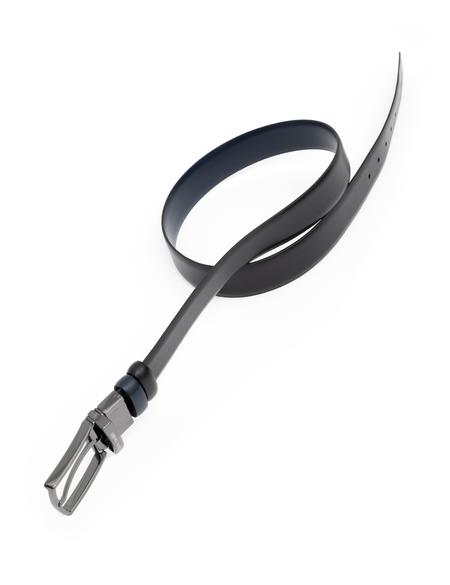 Lacivert %100 Deri Çift Taraflı Kemer - 50294386003