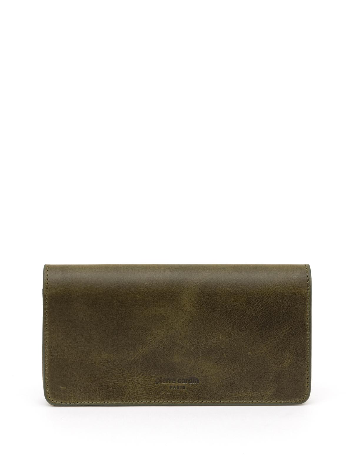 Erkek Haki Deri Cüzdan