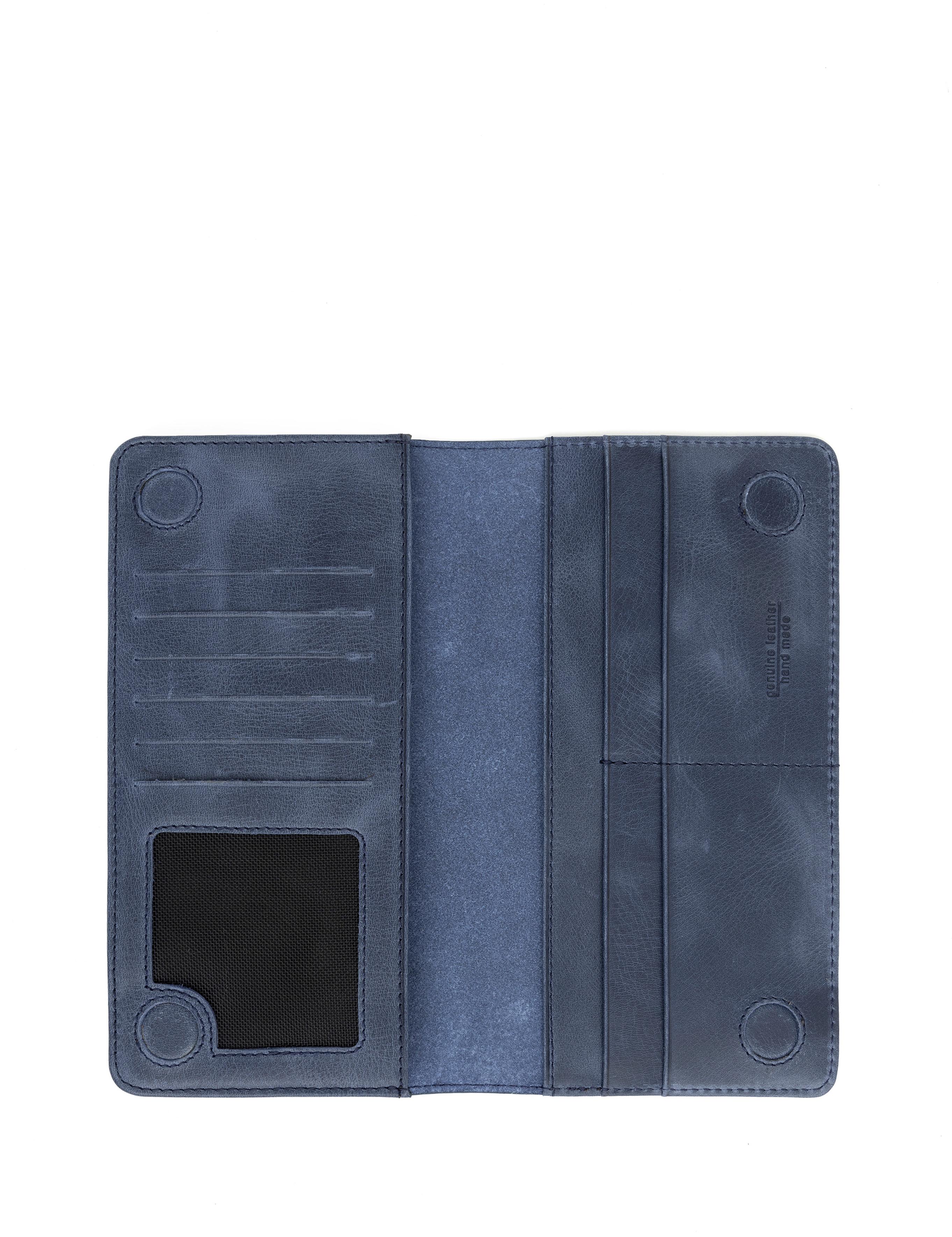 Erkek Lacivert Deri Cüzdan