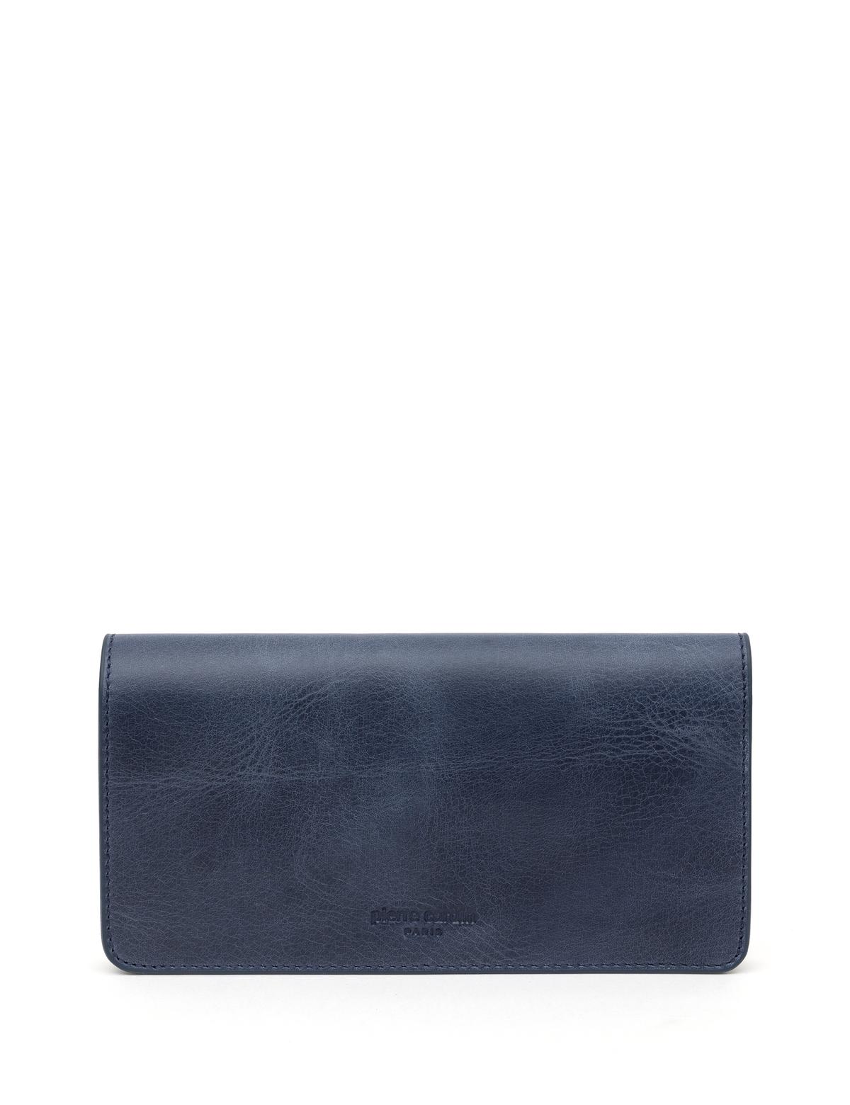 Erkek Lacivert Deri Cüzdan - 50294627003