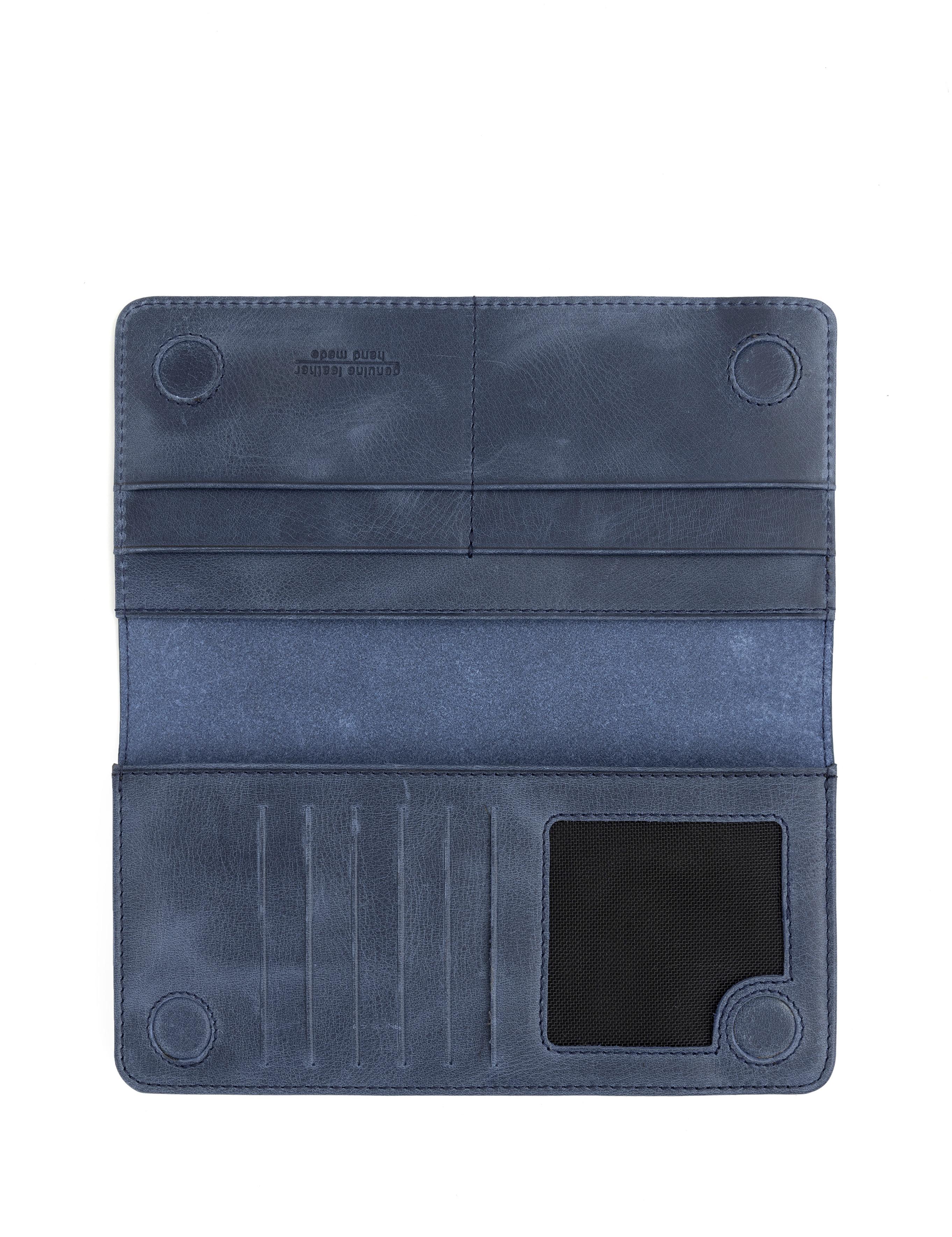 Erkek Lacivert Deri Cüzdan