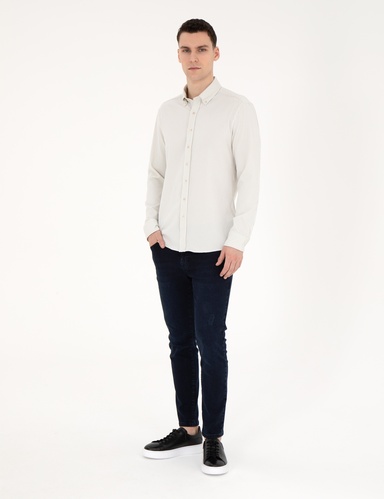 Koyu Lacivert Slim Fit Jean Pantolon