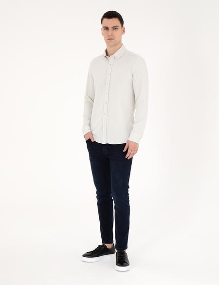 Koyu Lacivert Slim Fit Jean Pantolon - 50288525013