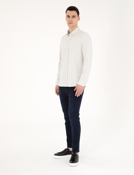 Koyu Lacivert Slim Fit Jean Pantolon - 50288525013