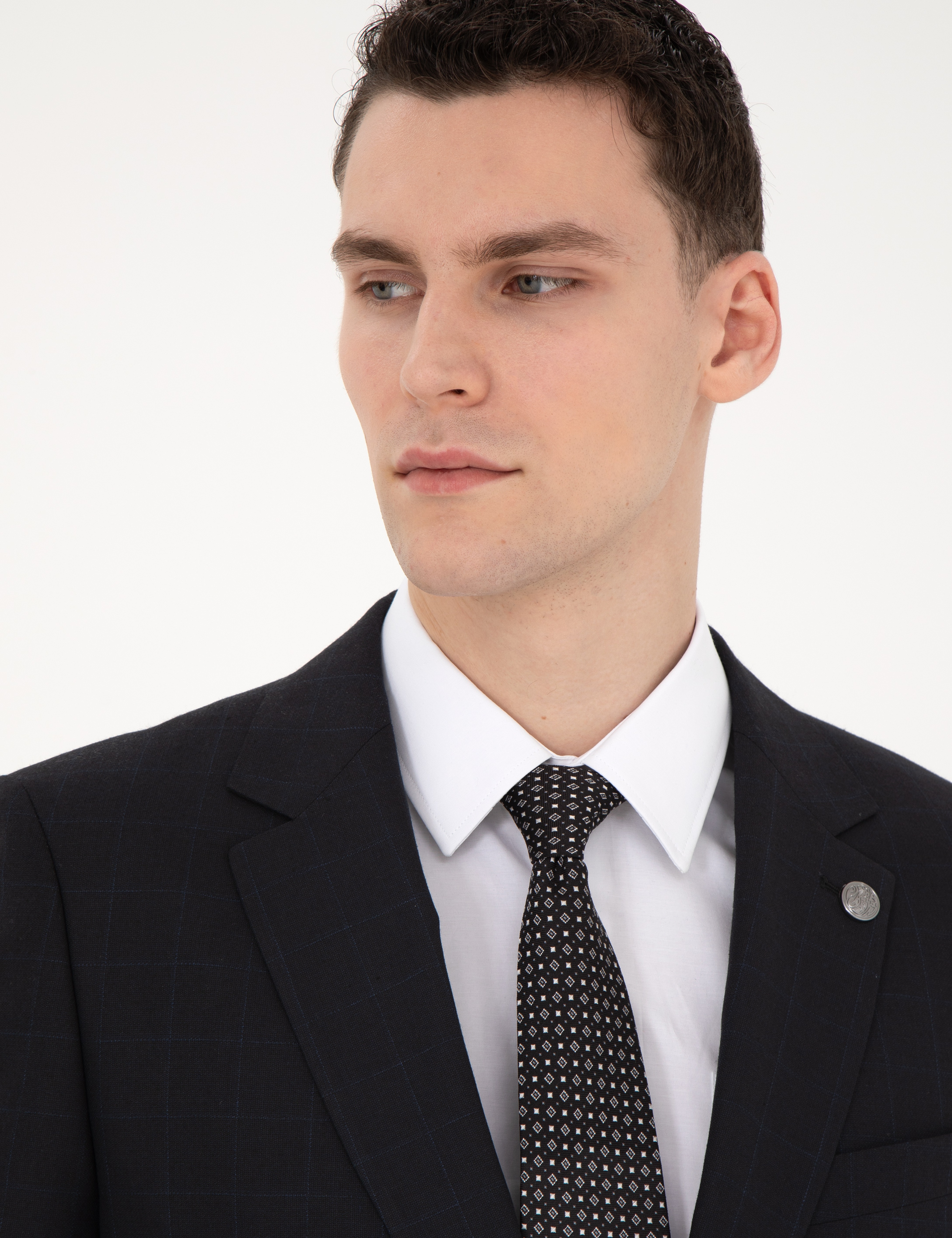 Siyah Slim Fit Takım Elbise - Image 4