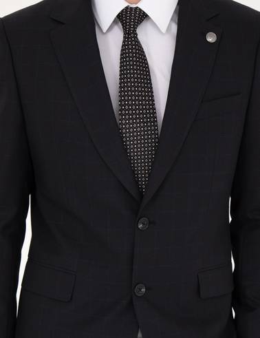 Siyah Slim Fit Takım Elbise