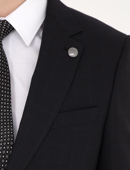 Siyah Slim Fit Takım Elbise - 50285263005