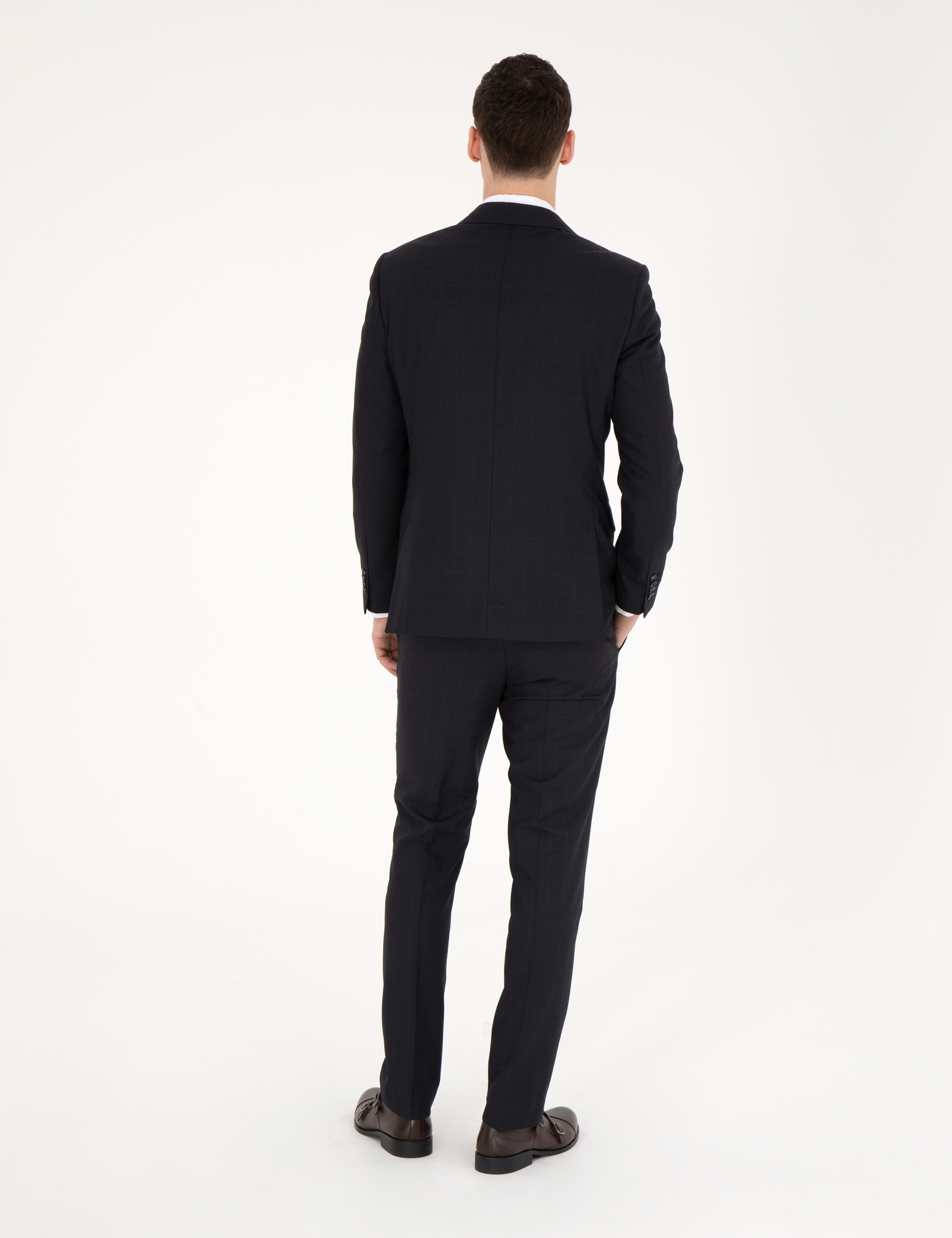 Siyah Slim Fit Takım Elbise - Image 5