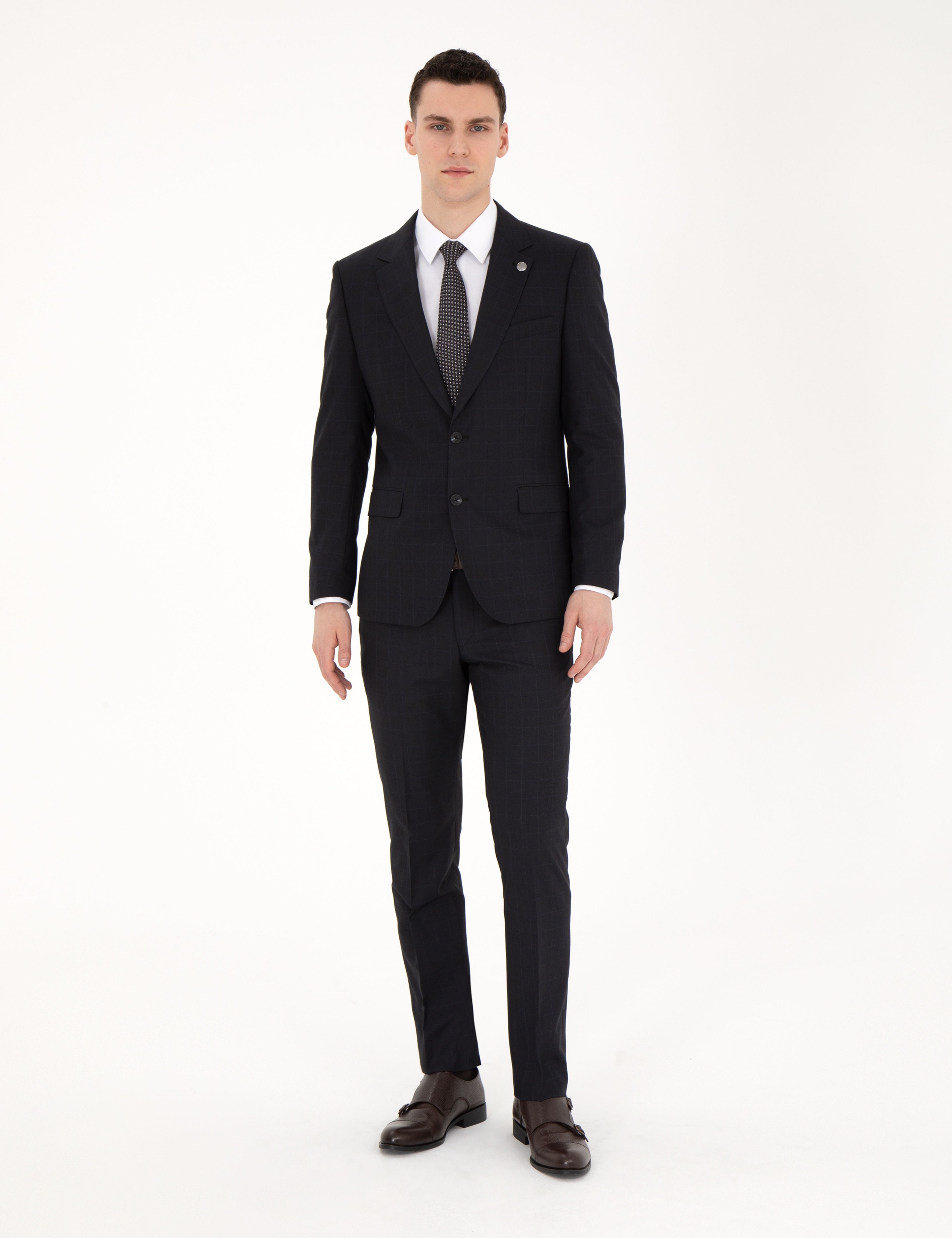Siyah Slim Fit Takım Elbise