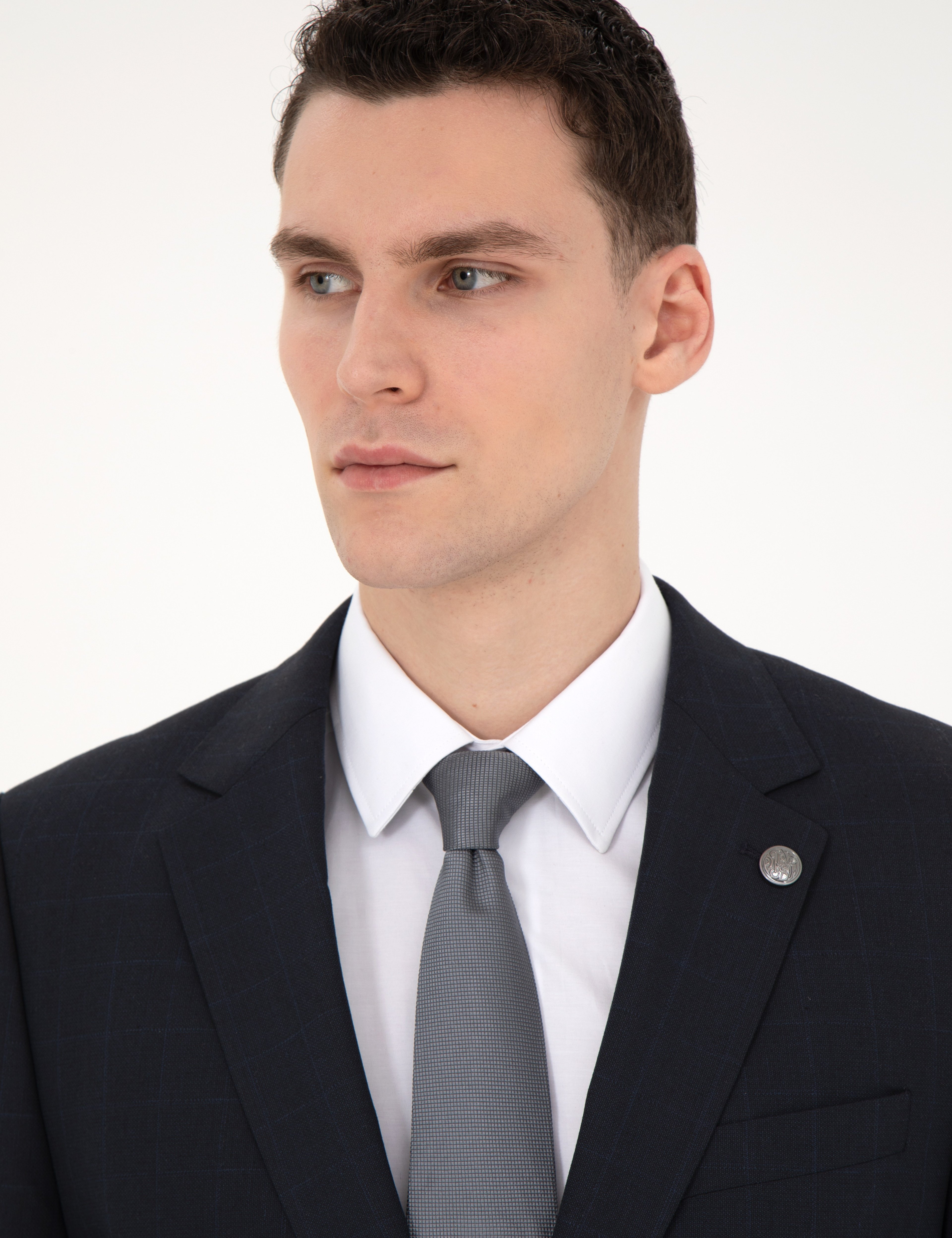 Lacivert Slim Fit Takım Elbise - Image 4