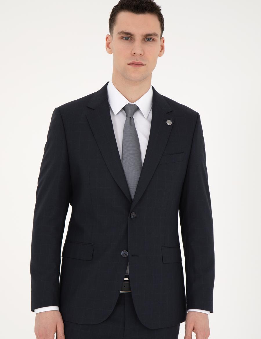 Lacivert Slim Fit Takım Elbise