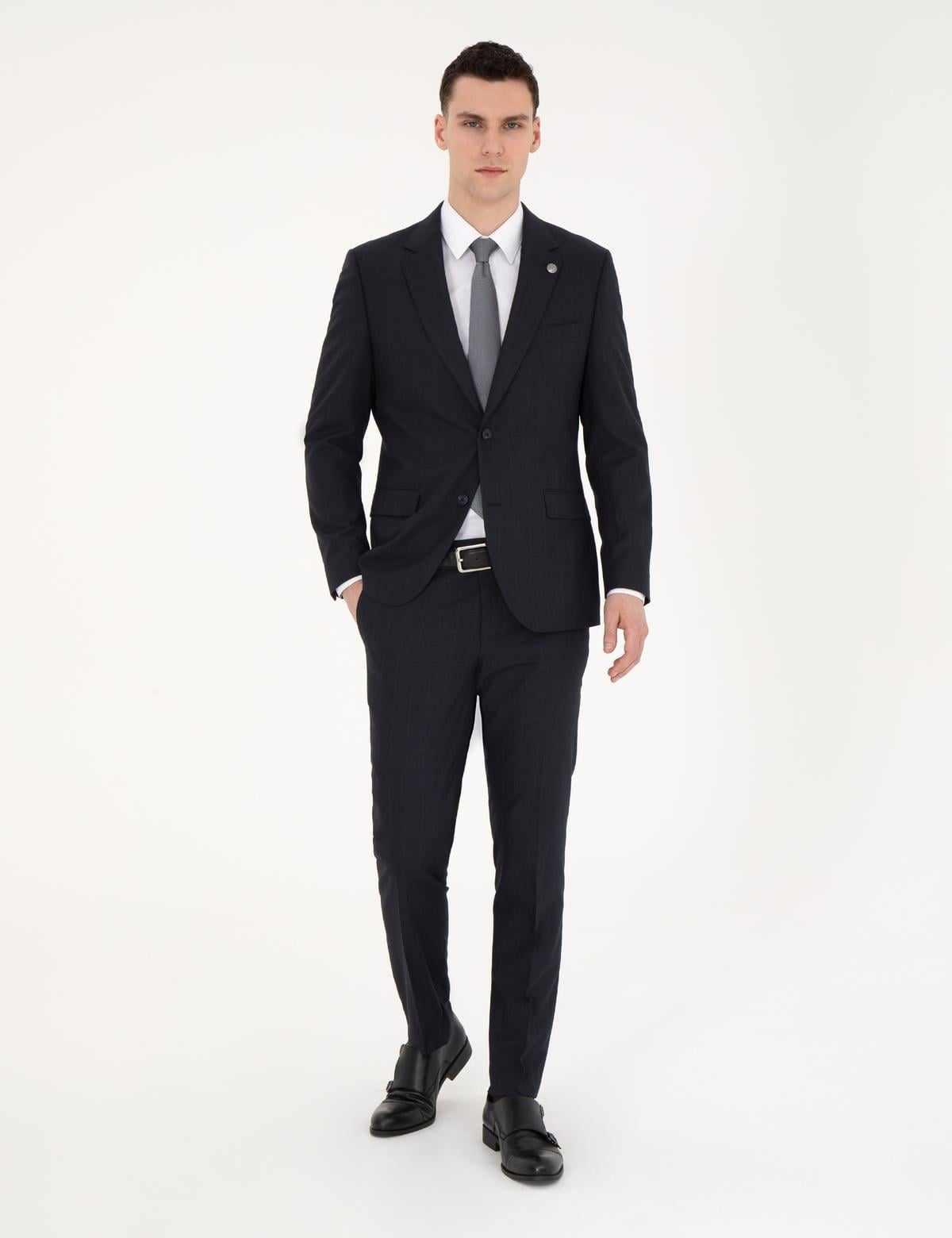 Lacivert Slim Fit Takım Elbise - 50285263041