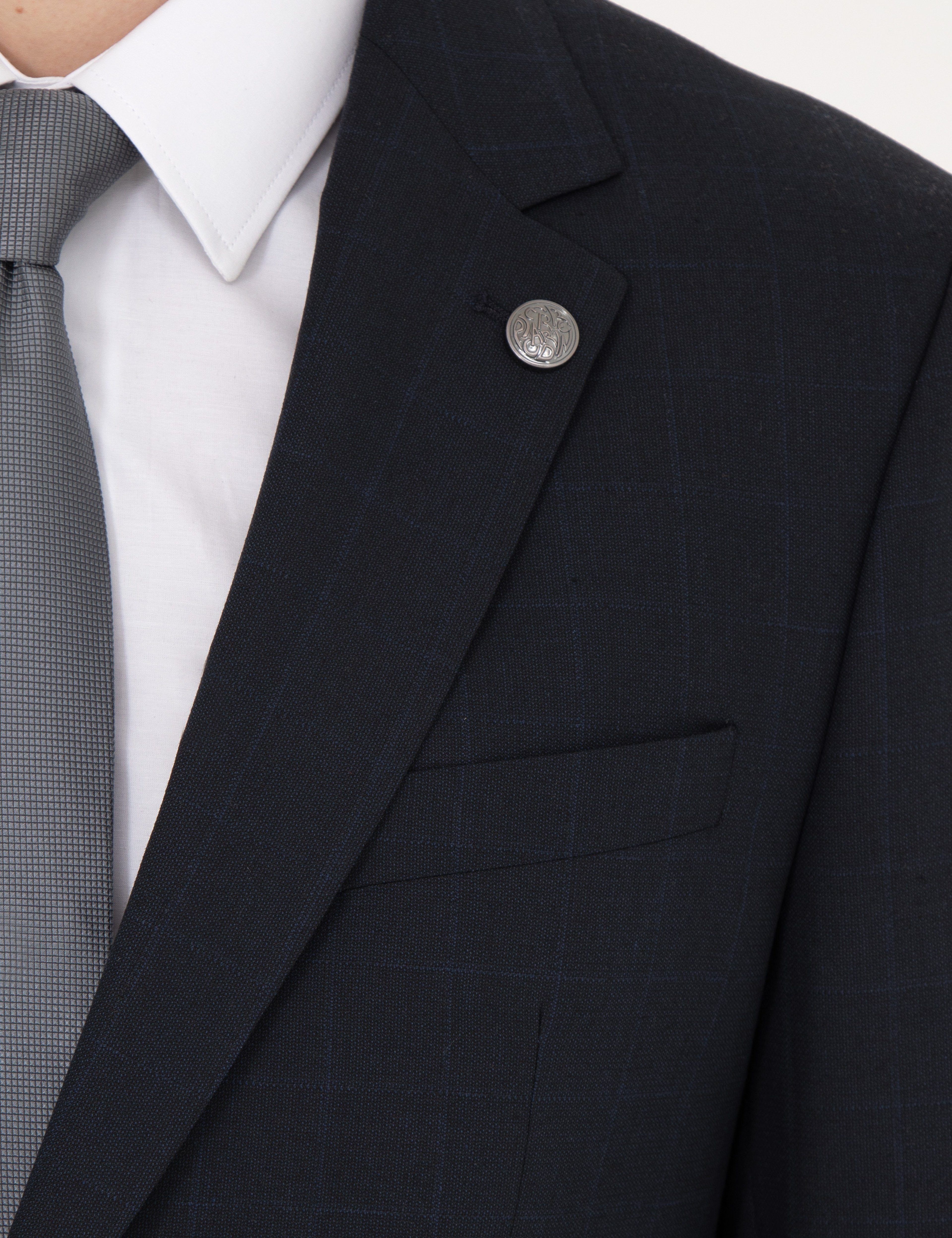 Lacivert Slim Fit Takım Elbise - Image 7