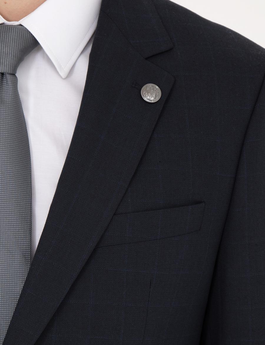 Lacivert Slim Fit Takım Elbise