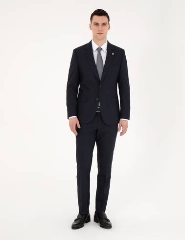 Lacivert Slim Fit Takım Elbise