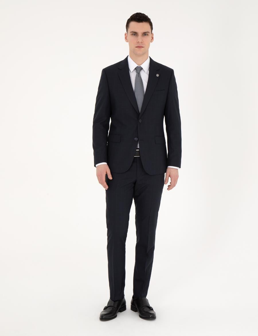 Lacivert Slim Fit Takım Elbise